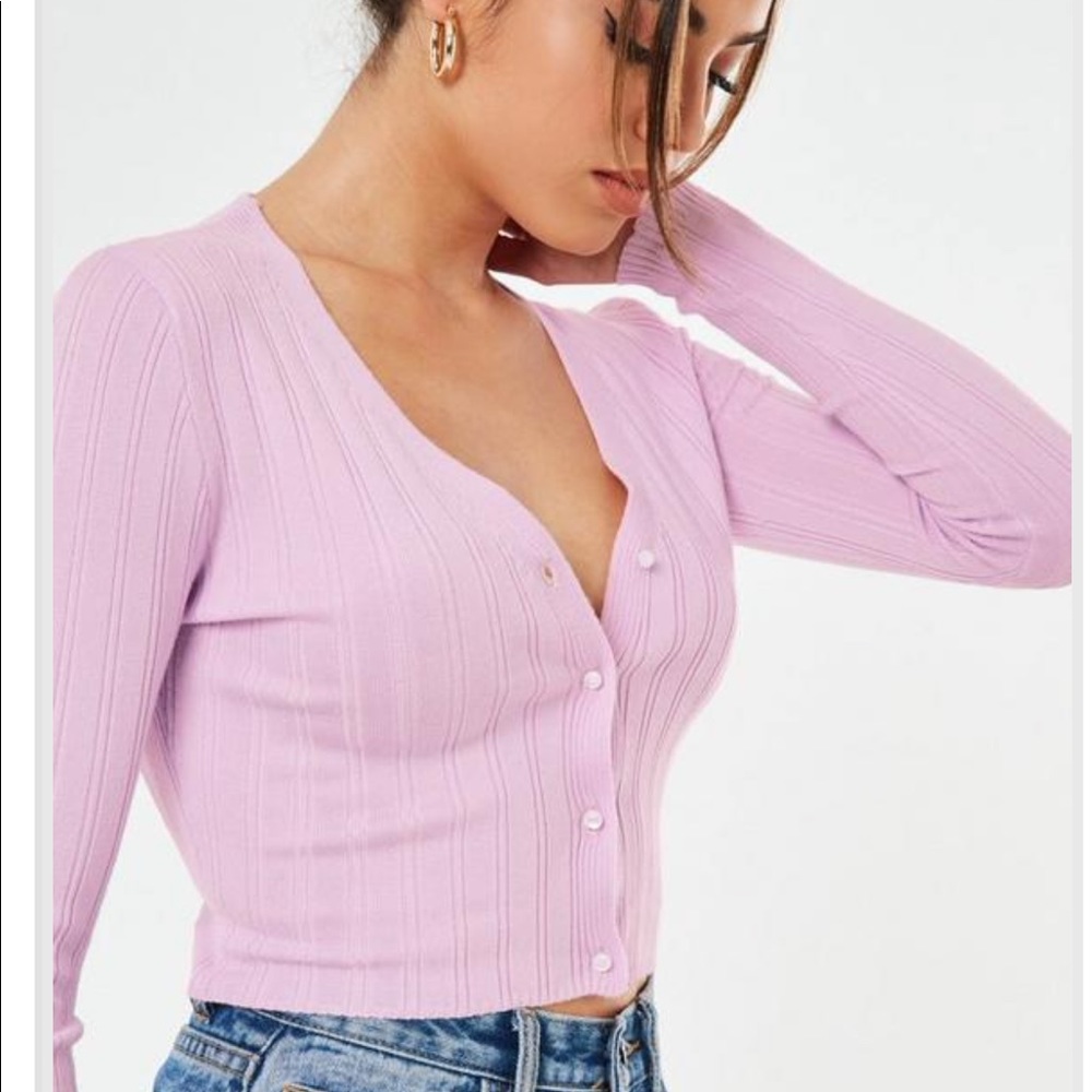 Misguided cropped cardigan